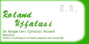 roland ujfalusi business card